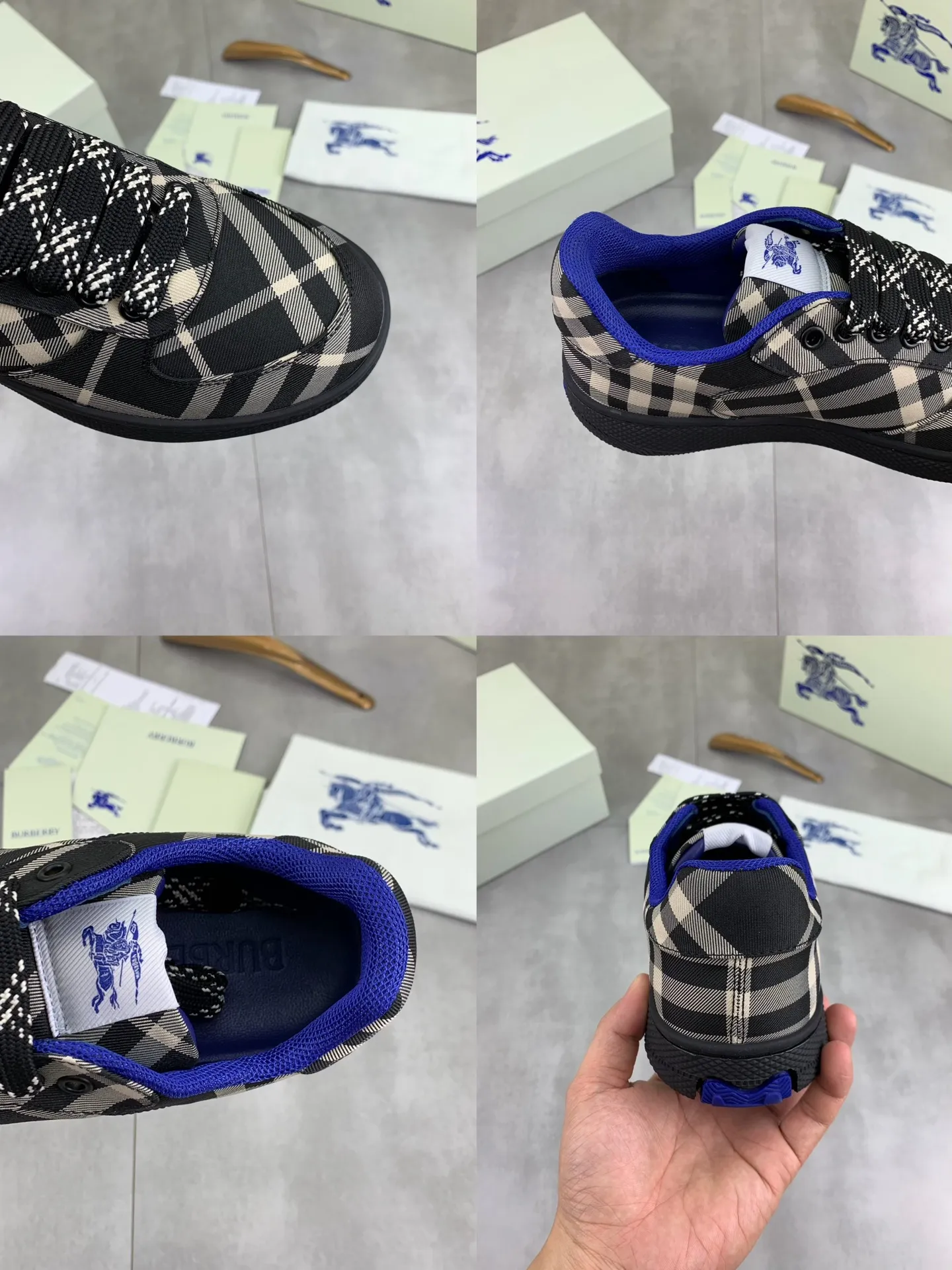 Factory price P580 [BURBERRY] Burberry - High-end quality original order (couples 🧑‍🤝‍🧑 style) - Upper: imported 🔝 original material - Lining: cowhide lining, feet; water-dyed cowhide - Outsole: ultra-light TPR rubber; two-color molded outsole - Ultra-high quality control, fine workmanship: highlighted (high-end, extravagance, grade) -Size: 35-46 (male 38 46 Female 35 40 Customized)·Color: 5️⃣colors available